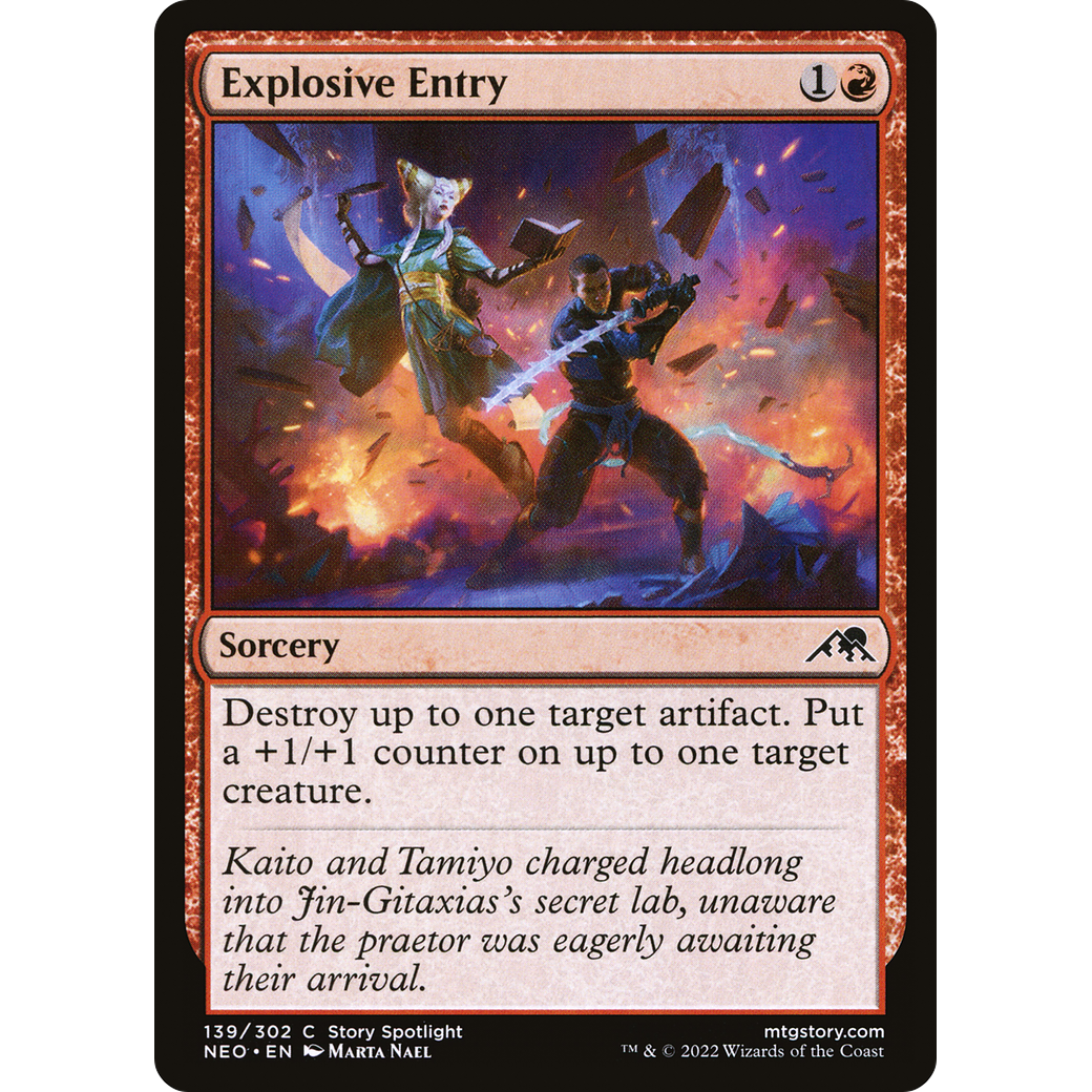 Explosive Entry (NEO-139) - Kamigawa: Neon Dynasty Foil