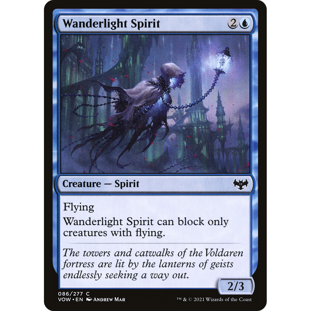 Wanderlight Spirit (VOW-086) - Innistrad: Crimson Vow Foil
