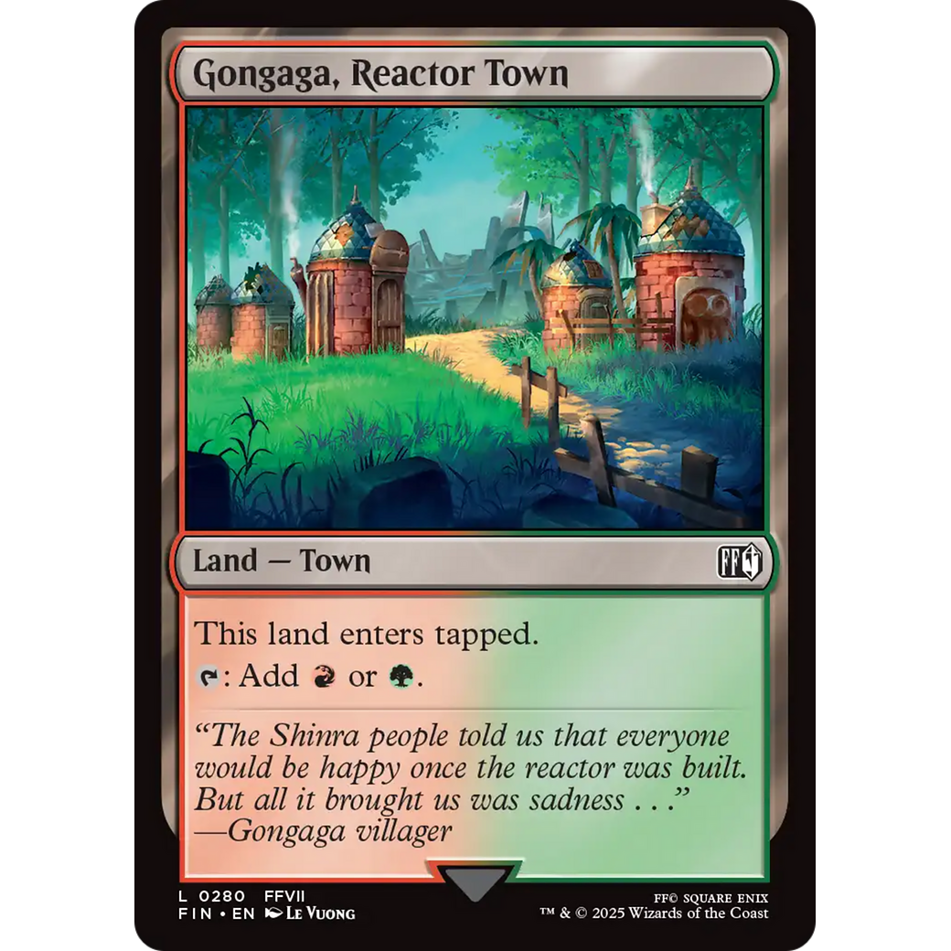 Gongaga, Reactor Town (FIN-280) - FINAL FANTASY