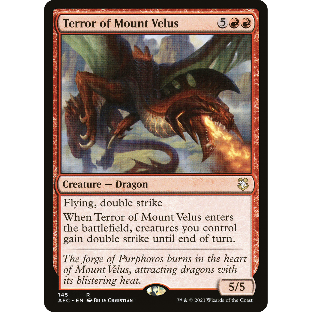 Terror of Mount Velus (AFC-145) - Forgotten Realms Commander