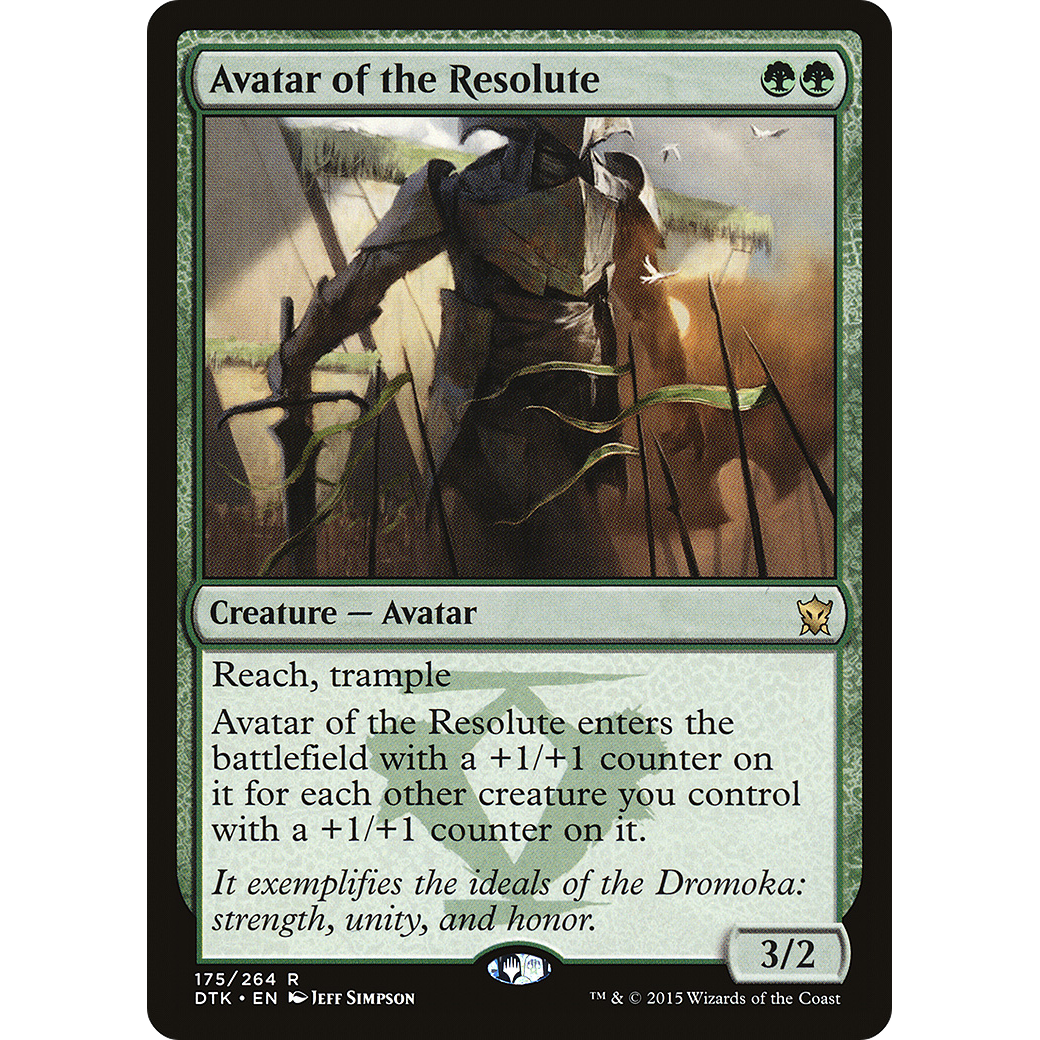 Avatar of the Resolute (DTK-175) - Dragons of Tarkir