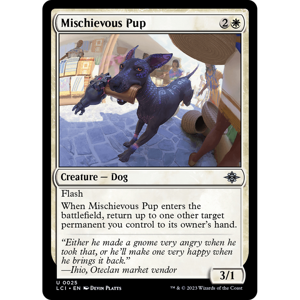 Mischievous Pup (LCI-025) - The Lost Caverns of Ixalan Foil