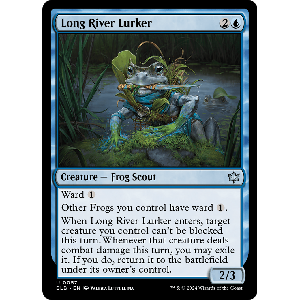 Long River Lurker (BLB-057) - Bloomburrow Foil