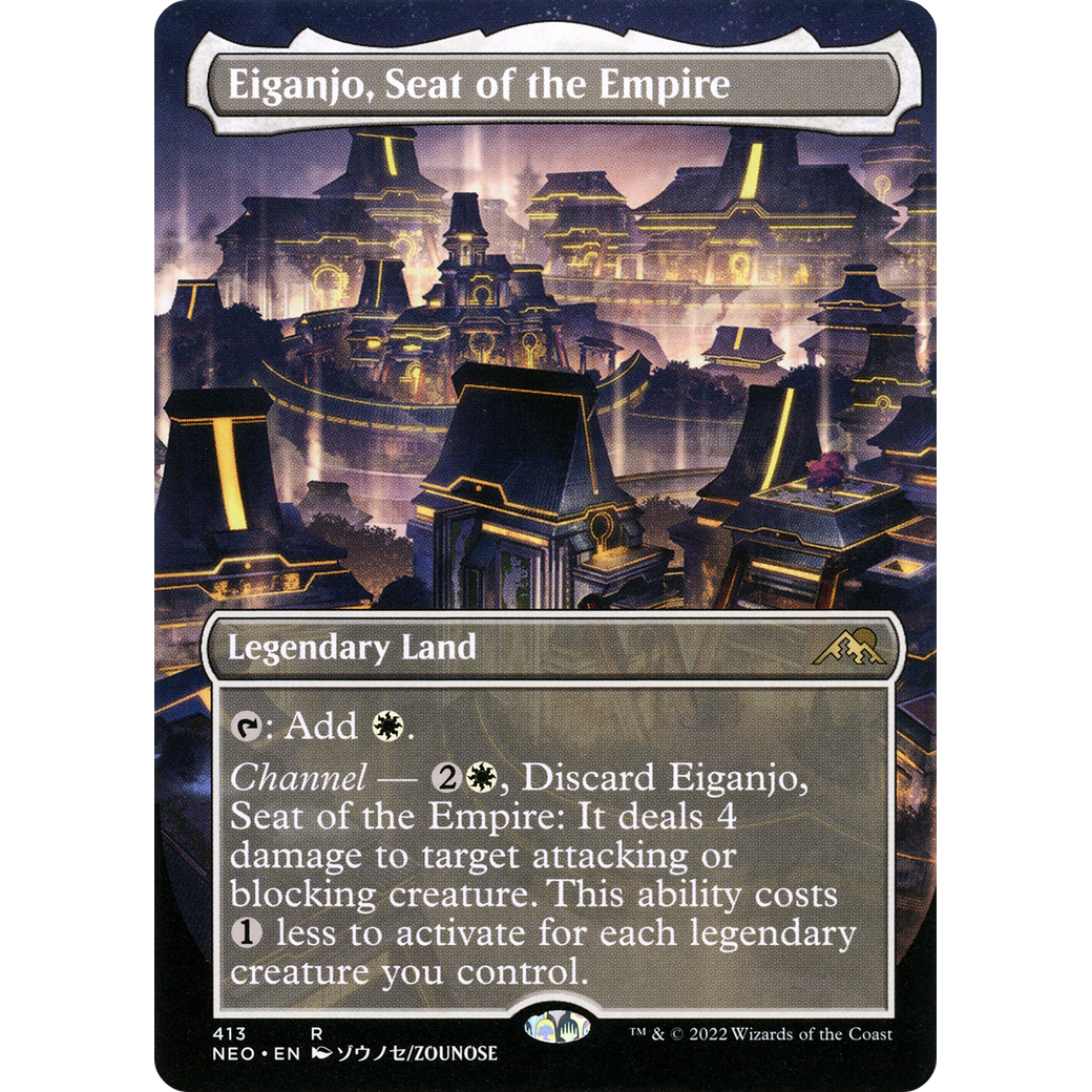 Eiganjo, Seat of the Empire (NEO-413) - Kamigawa: Neon Dynasty (Borderless) Foil