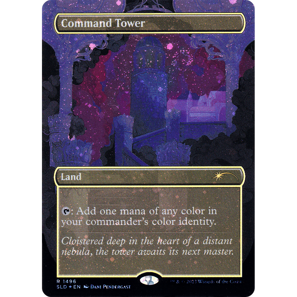 Command Tower (1496) (Galaxy Foil) (SLD-1496) - Secret Lair Drop (Borderless) Foil