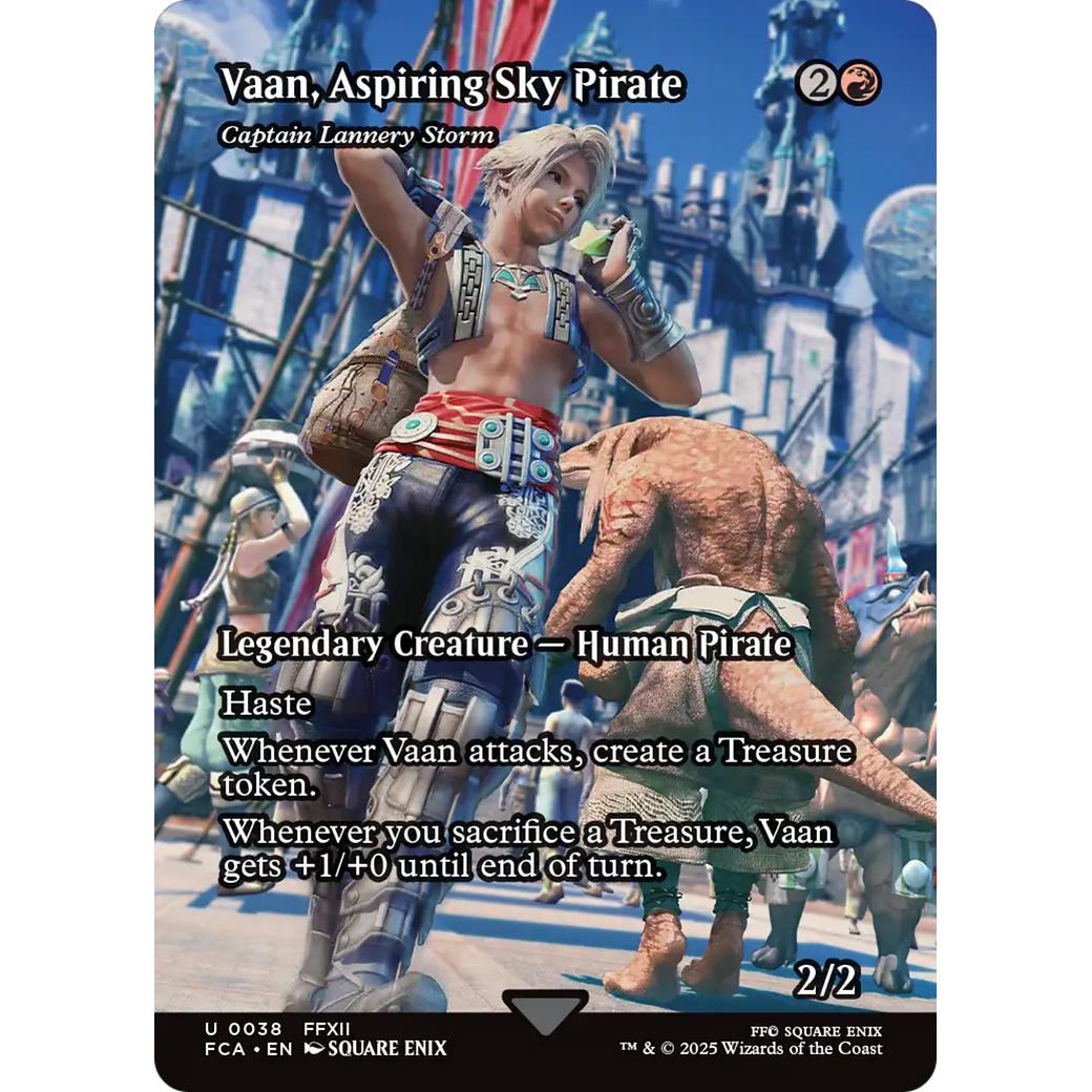 Vaan, Aspiring Sky Pirate - Captain Lannery Storm (Showcase) (FCA-038) - FINAL FANTASY: Through the Ages / Vaan, Aspiring Sky Pirate (Borderless) Foil