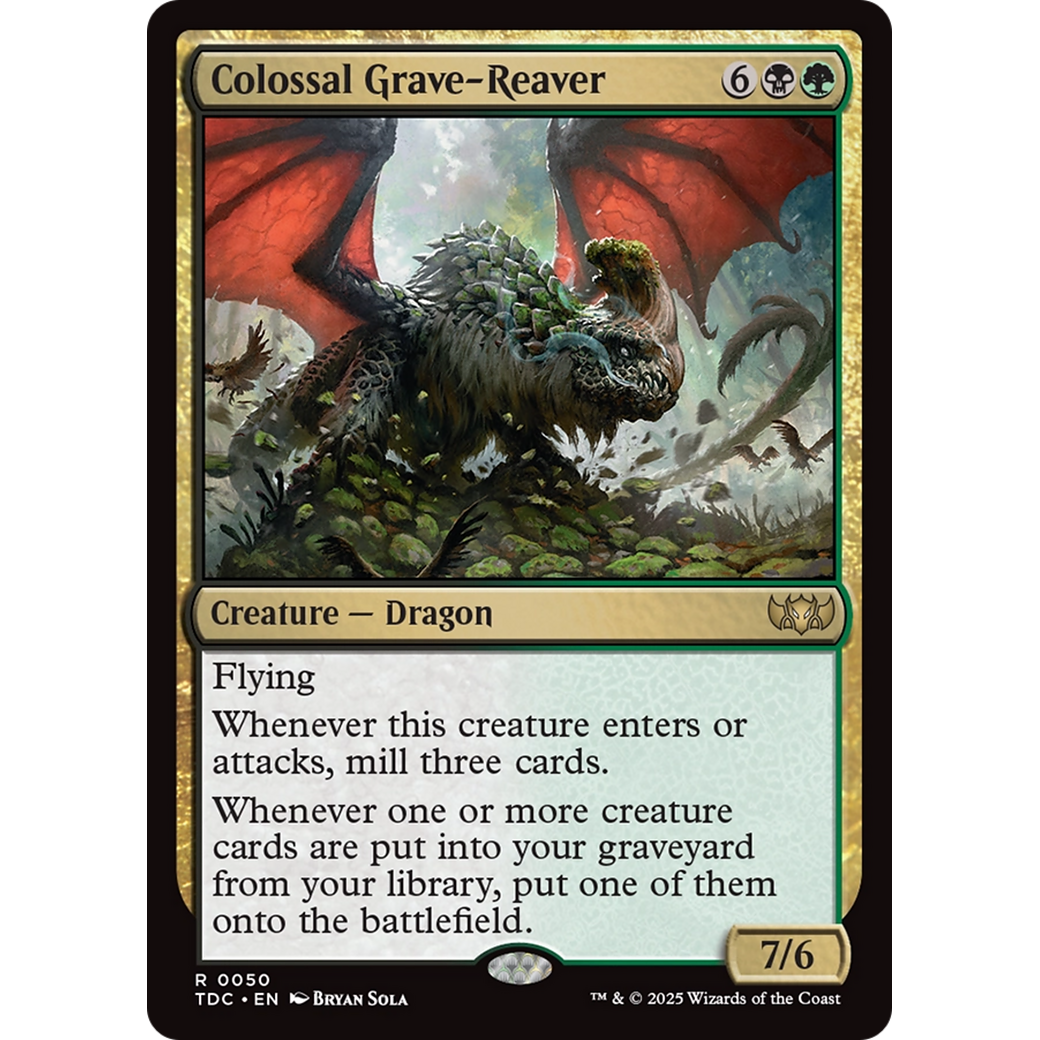 Colossal Grave-Reaver (TDC-050) - Commander: Tarkir: Dragonstorm