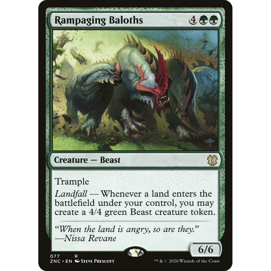 Rampaging Baloths (ZNC-077) - Zendikar Rising Commander