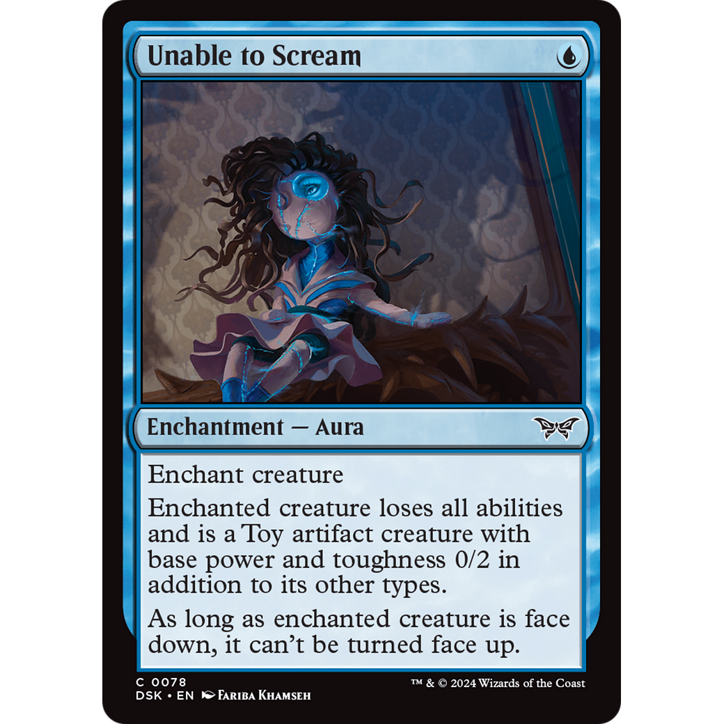 Unable to Scream (DSK-078) - Duskmourn: House of Horror