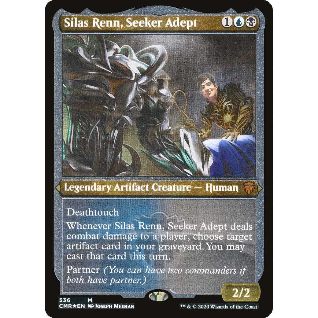 Silas Renn, Seeker Adept (Foil Etched) (CMR-536) - Commander Legends Foil