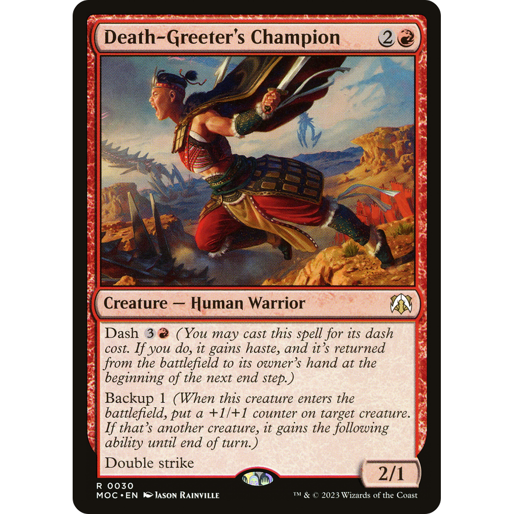 Death-Greeter's Champion (MOC-030) - March of the Machine Commander
