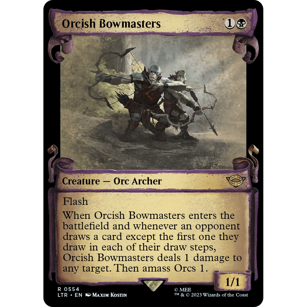 Orcish Bowmasters (LTR-554) - The Lord of the Rings: Tales of Middle-earth: (Showcase) Foil