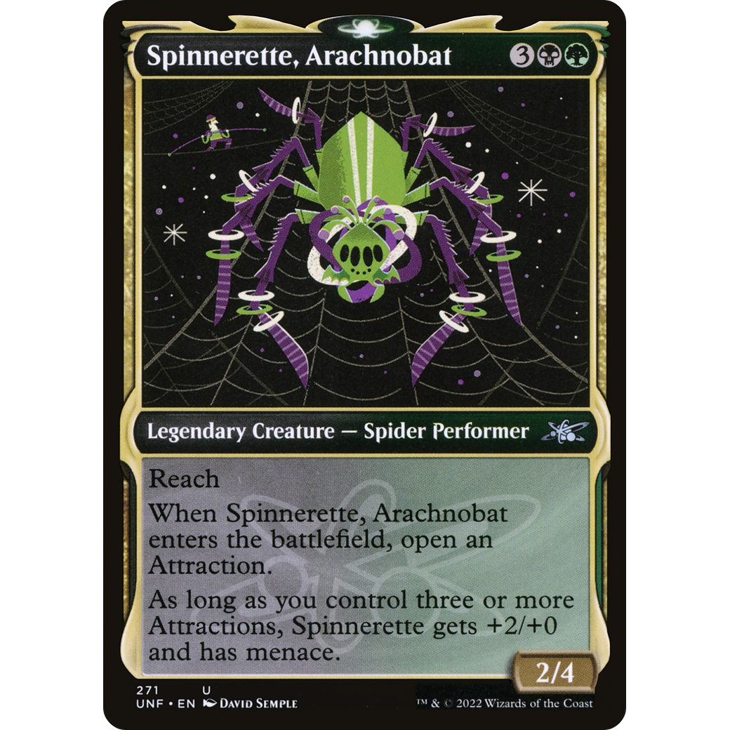 Spinnerette, Arachnobat (Showcase) (UNF-271) - Unfinity: (Showcase) Foil