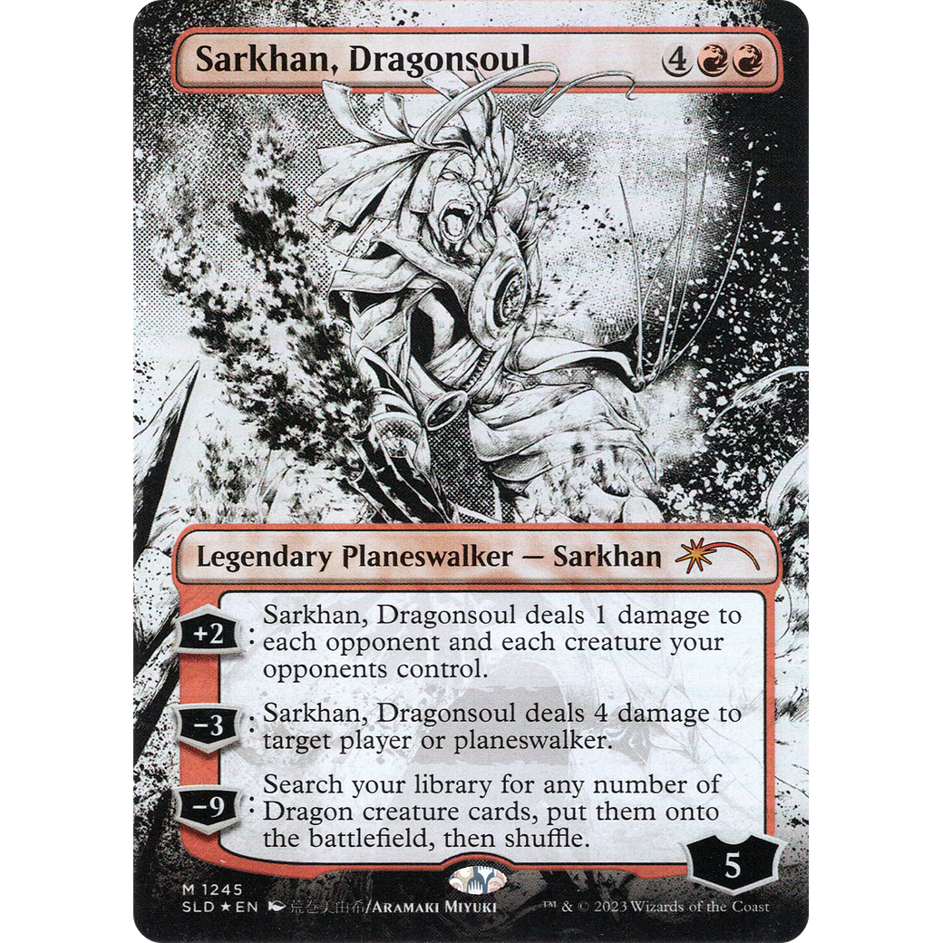 Sarkhan, Dragonsoul (Borderless) (SLD-1245) - Secret Lair Drop (Borderless) Foil