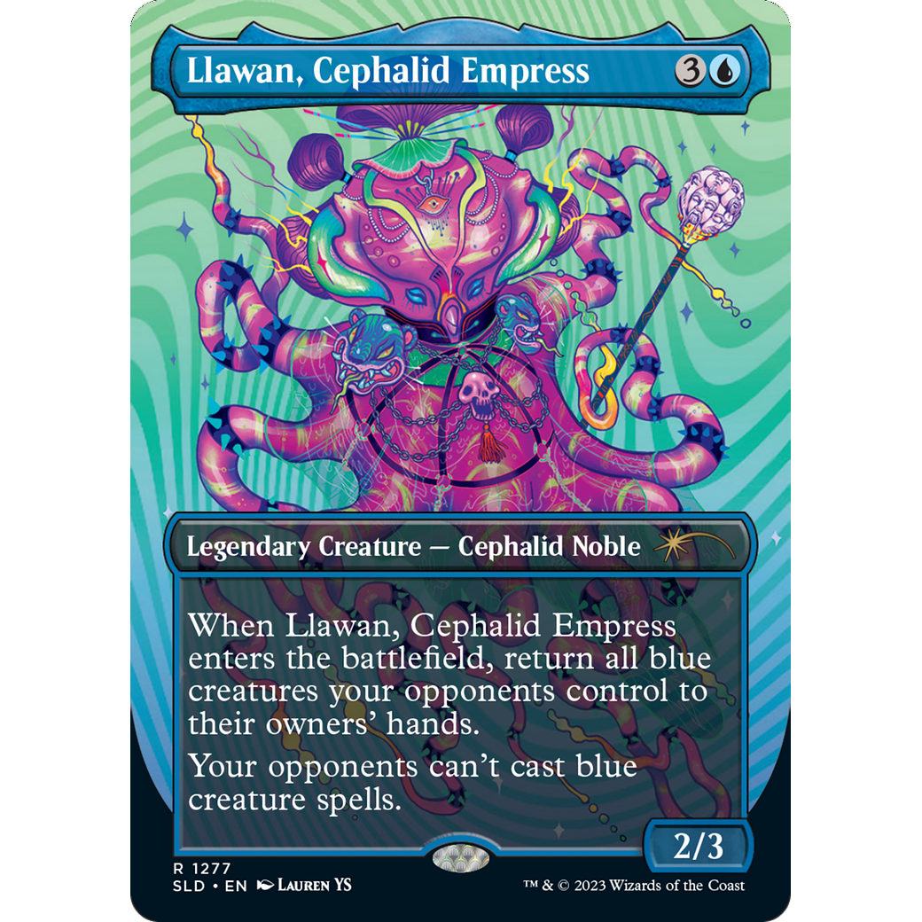 Llawan, Cephalid Empress (SLD-1277) - Secret Lair Drop (Borderless) Foil