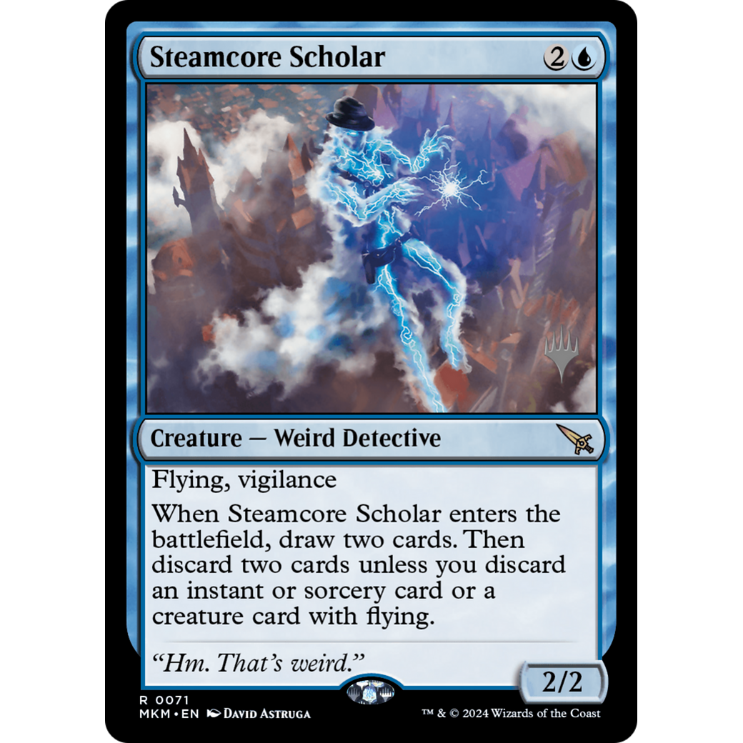Steamcore Scholar (PPMKM-71P) - Murders at Karlov Manor Promos Foil
