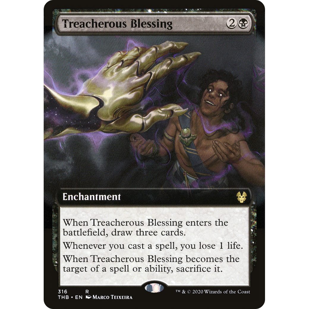 Treacherous Blessing (Extended Art) (THB-316) - Theros Beyond Death: (Extended Art) Foil