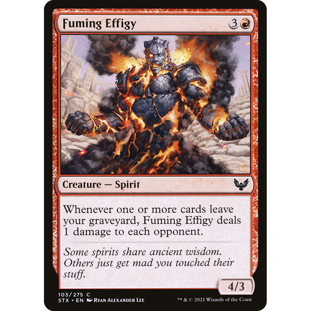 Fuming Effigy (STX-103) - Strixhaven: School of Mages Foil