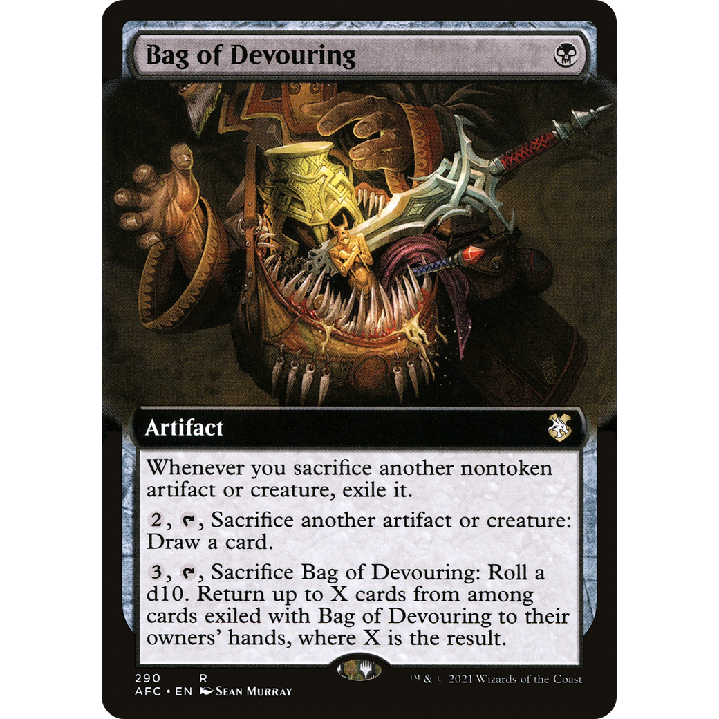 Bag of Devouring (AFC-290) - Forgotten Realms Commander: (Extended Art)