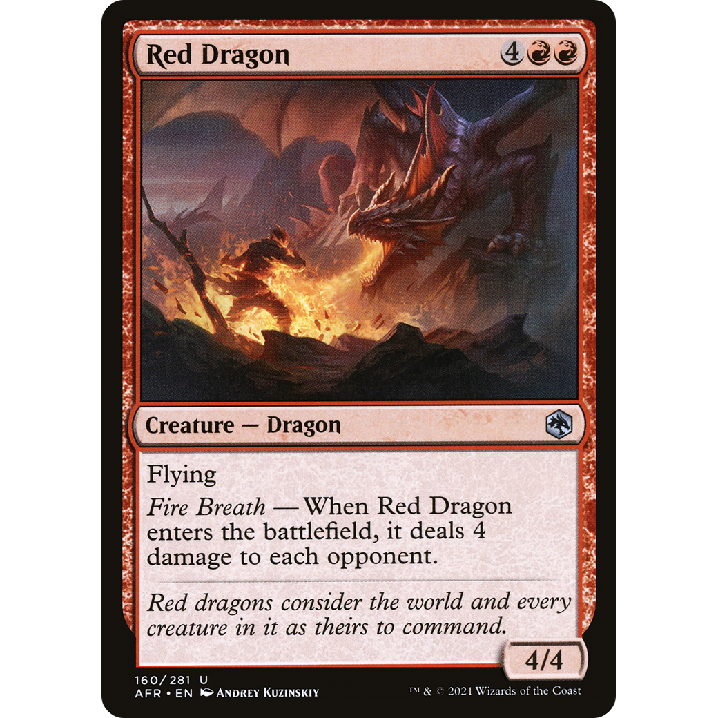 Red Dragon (AFR-160) - Adventures in the Forgotten Realms