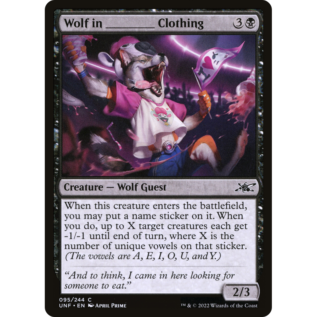 Wolf in _______ Clothing (UNF-095) - Unfinity Foil
