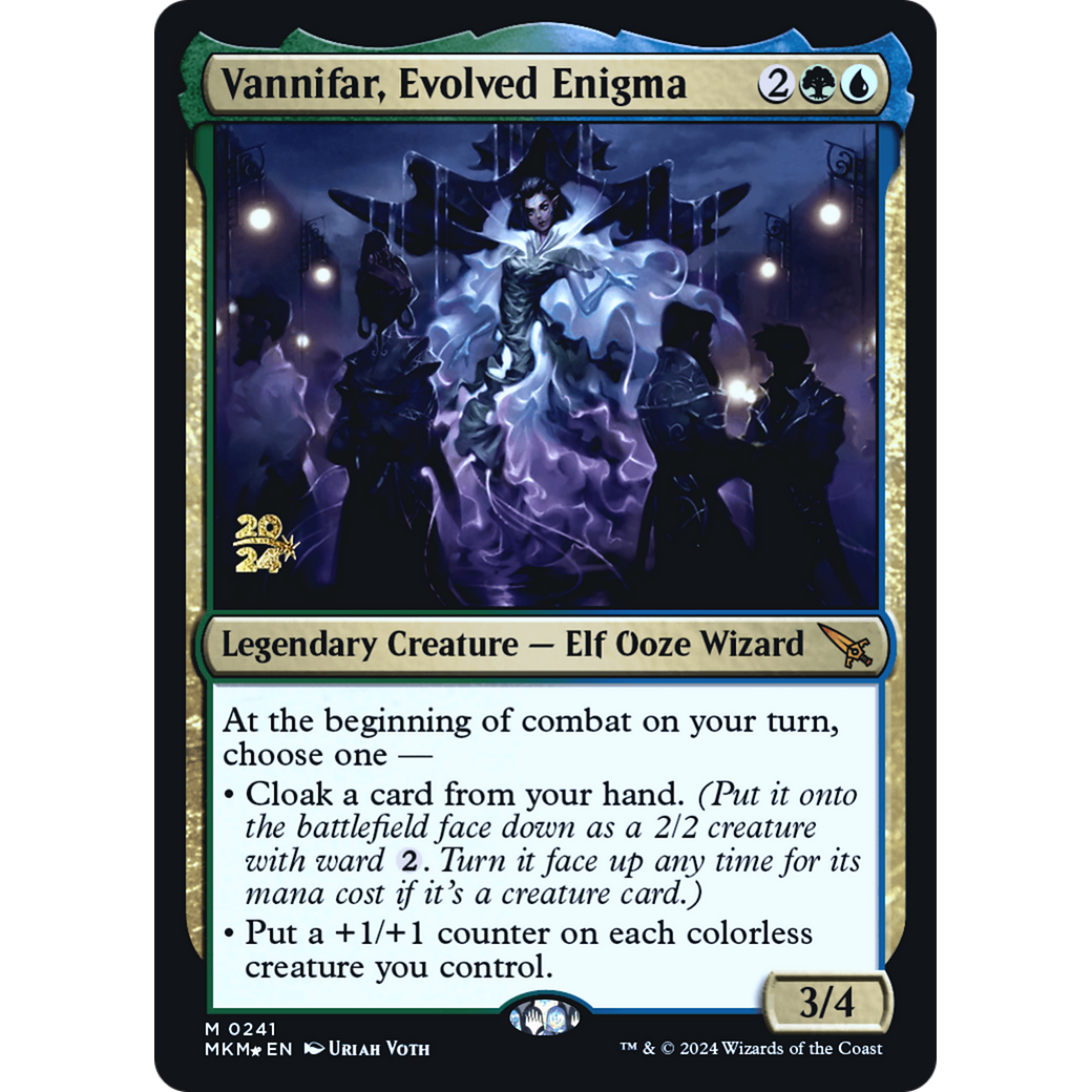 Vannifar, Evolved Enigma (PRE-241S) - Murders at Karlov Manor Promos Foil