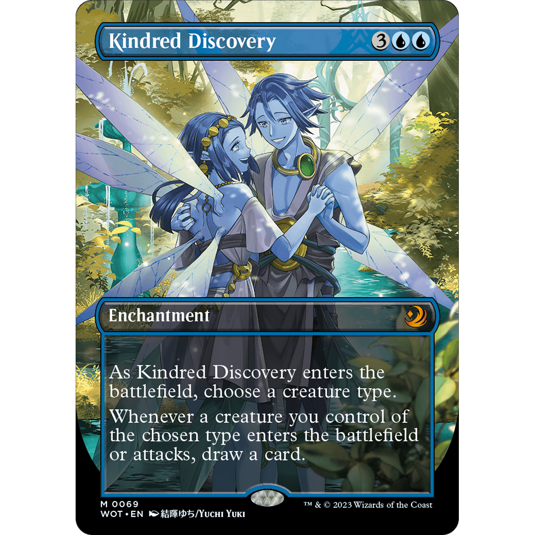 Kindred Discovery (WOT-069) - Wilds of Eldraine: Enchanting Tales (Borderless) Foil