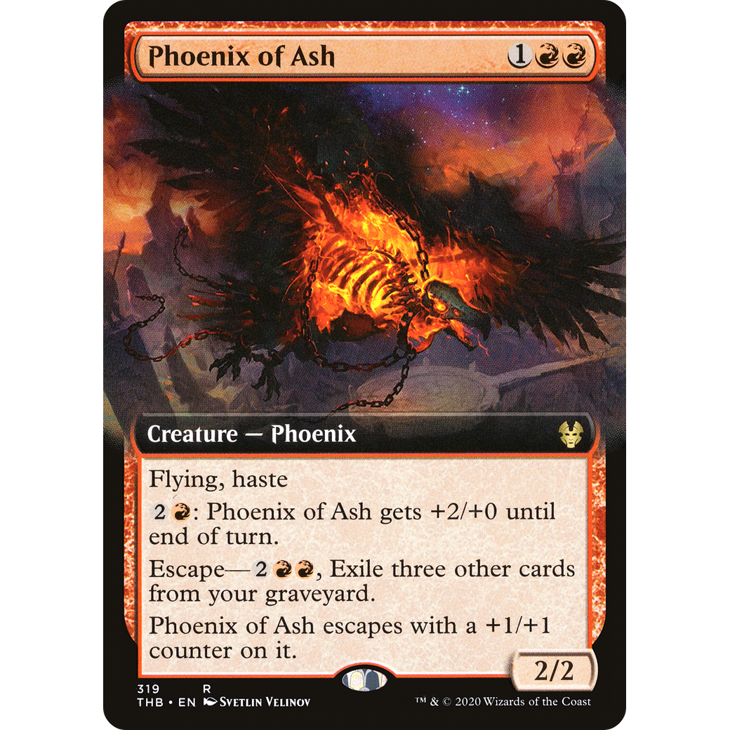 Phoenix of Ash (Extended Art) (THB-319) - Theros Beyond Death: (Extended Art)