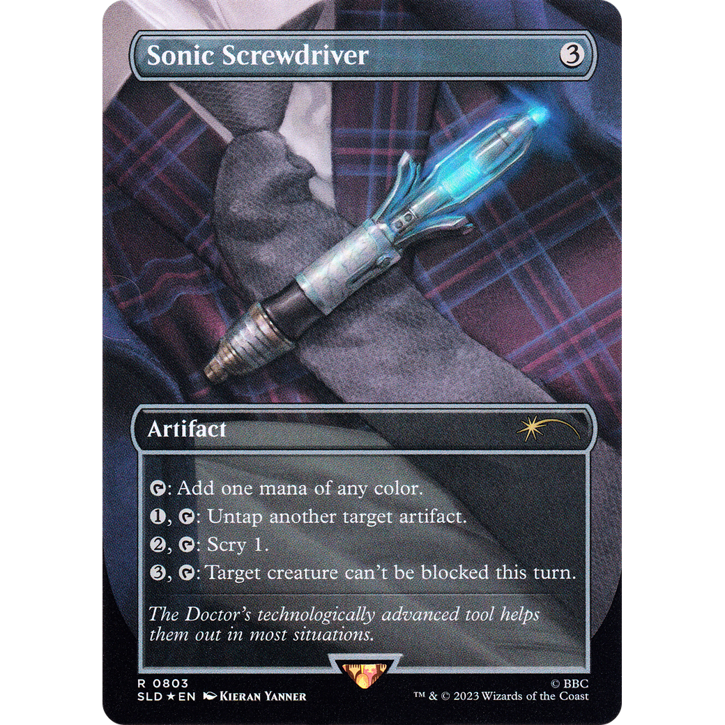 Sonic Screwdriver (SLD-803) - Secret Lair Drop (Borderless)