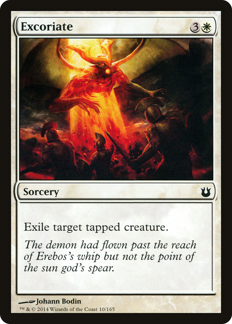 Excoriate (BNG-010) - Born of the Gods Foil
