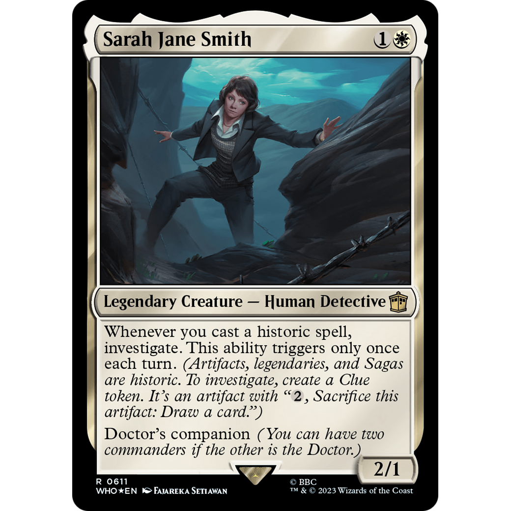 Sarah Jane Smith (Surge Foil) (WHO-611) - Doctor Who Foil