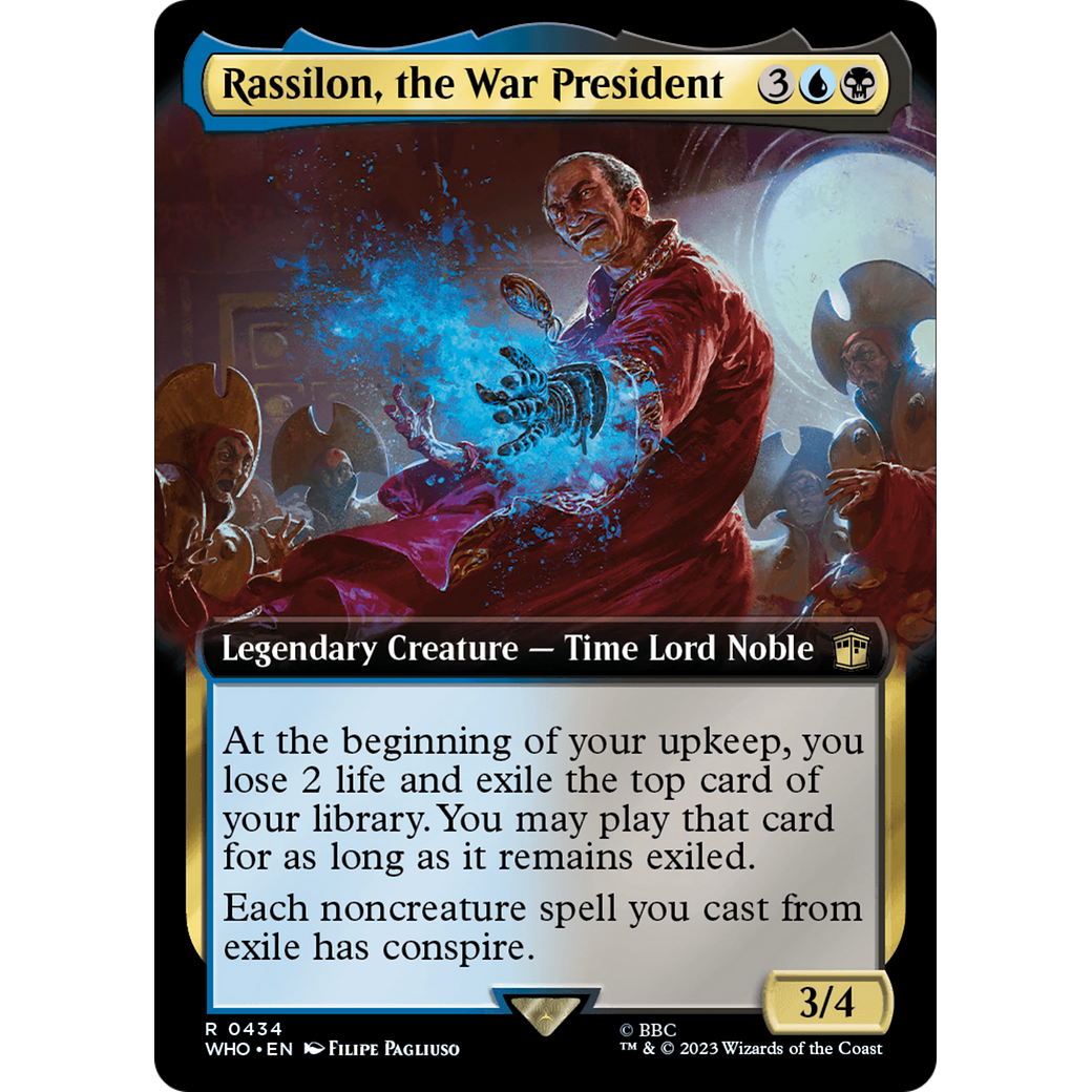 Rassilon, the War President (Extended Art) (WHO-434) - Doctor Who: (Extended Art) Foil