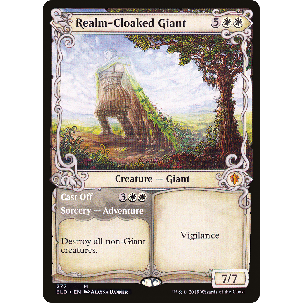Realm-Cloaked Giant (Showcase) (ELD-277) - Throne of Eldraine: (Showcase) Foil