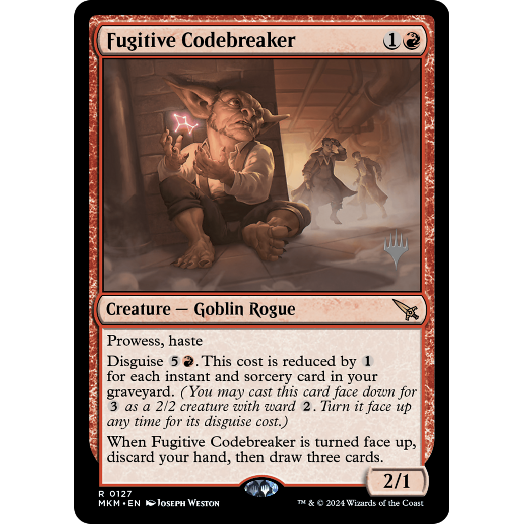 Fugitive Codebreaker (PPMKM-127P) - Murders at Karlov Manor Promos Foil
