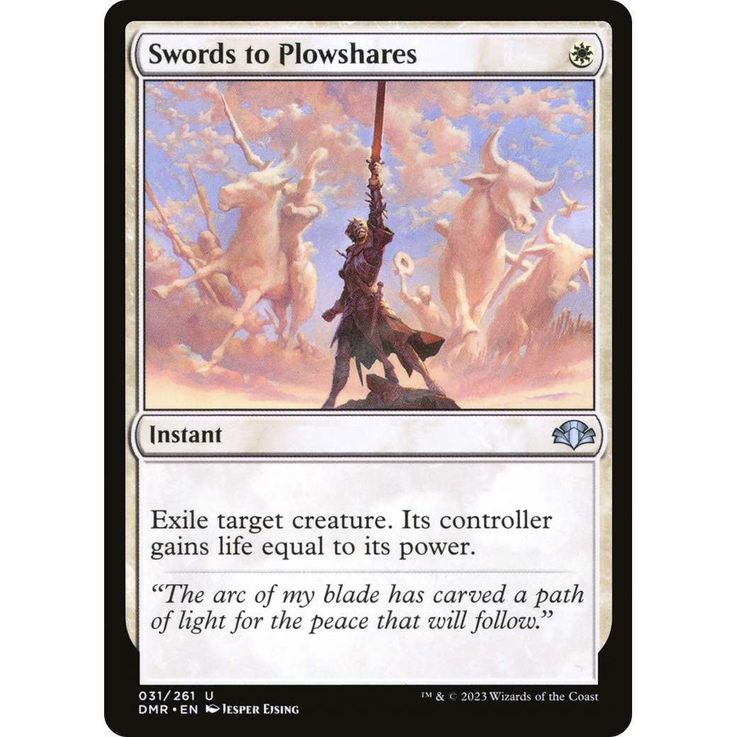 Swords to Plowshares (DMR-031) - Dominaria Remastered