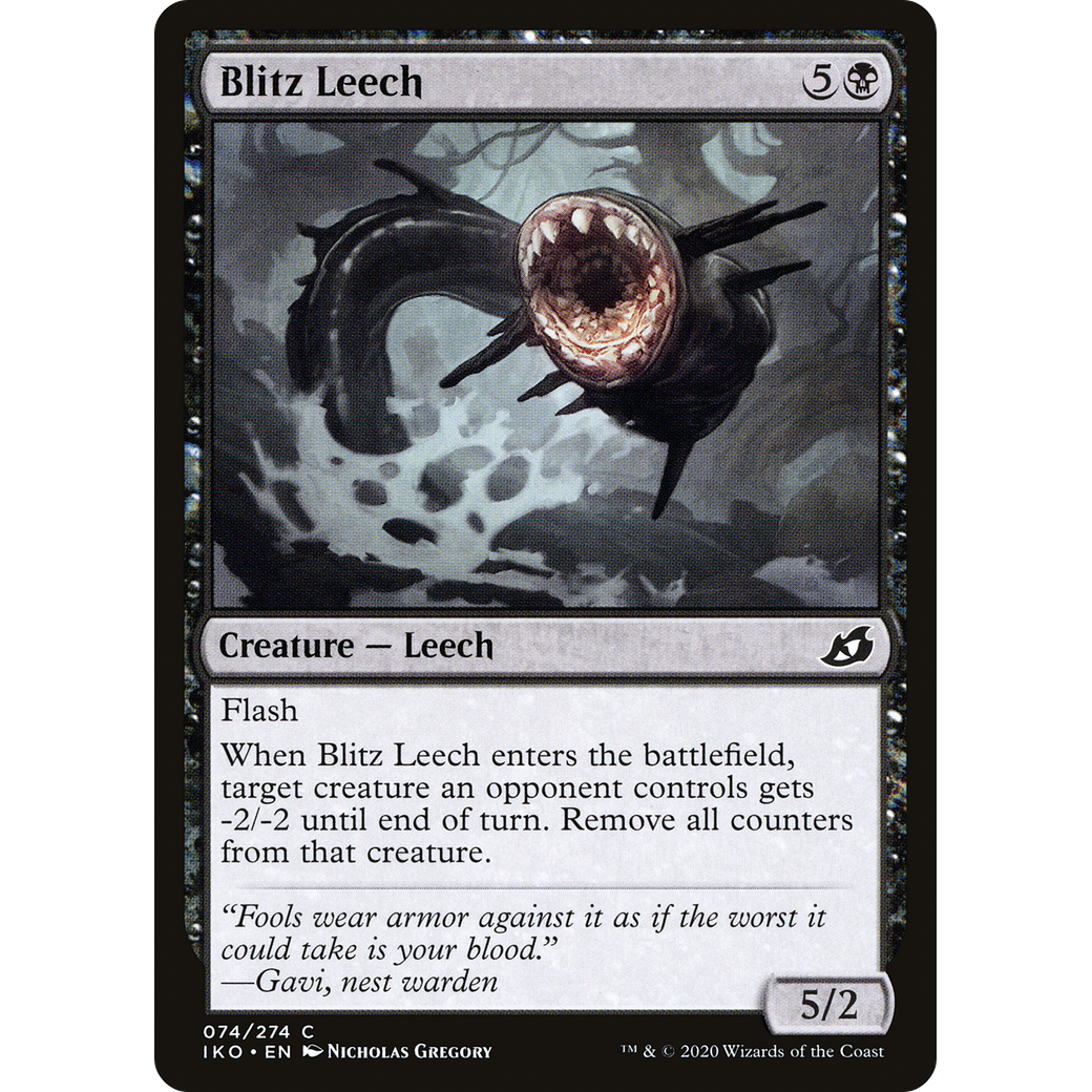 Blitz Leech (IKO-074) - Ikoria: Lair of Behemoths Foil