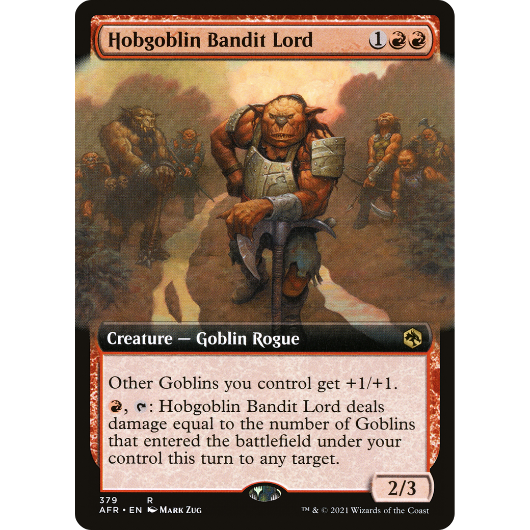 Hobgoblin Bandit Lord (Extended Art) (AFR-379) - Adventures in the Forgotten Realms: (Extended Art) Foil