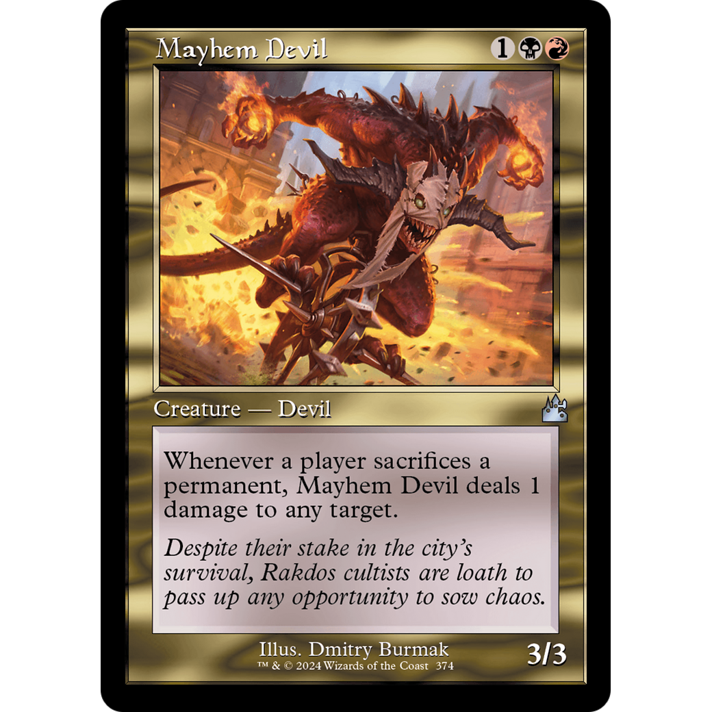 Mayhem Devil (RVR-374) - Ravnica Remastered Foil