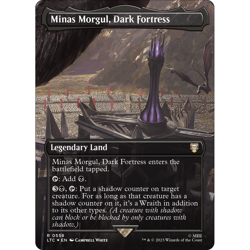 Minas Morgul, Dark Fortress (LTC-558) - Tales of Middle-earth Commander (Borderless) Foil