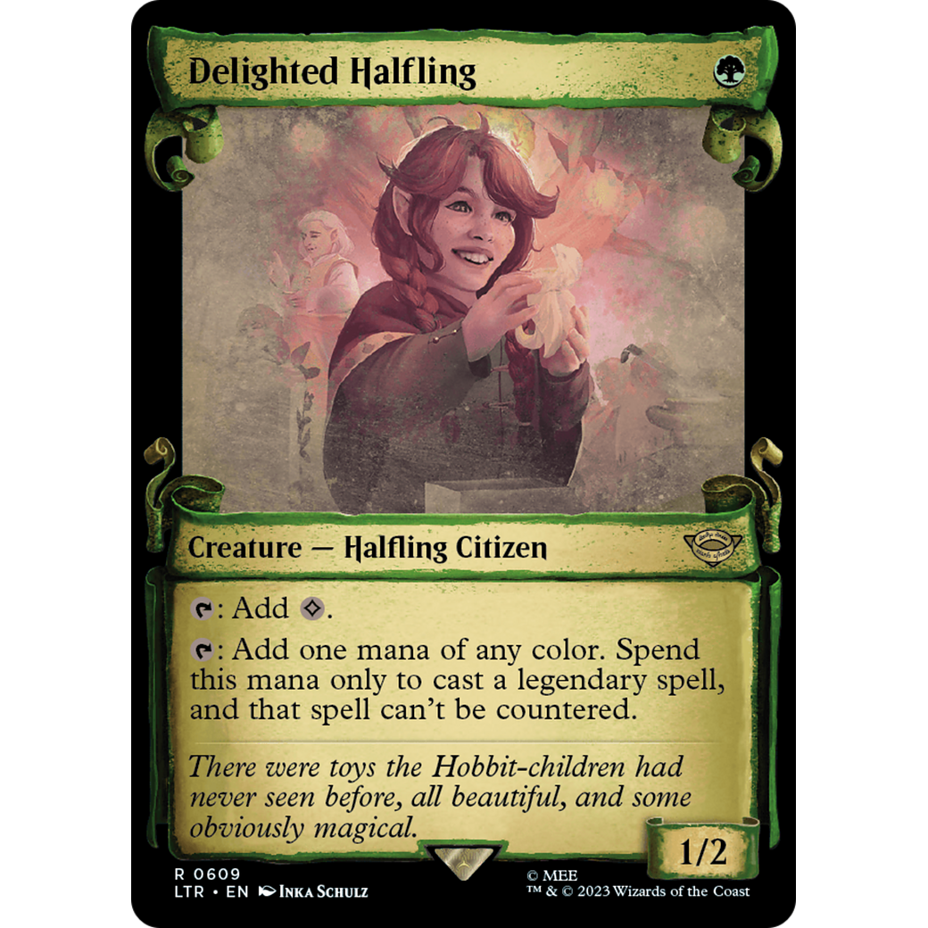 Delighted Halfling (LTR-609) - The Lord of the Rings: Tales of Middle-earth: (Showcase)
