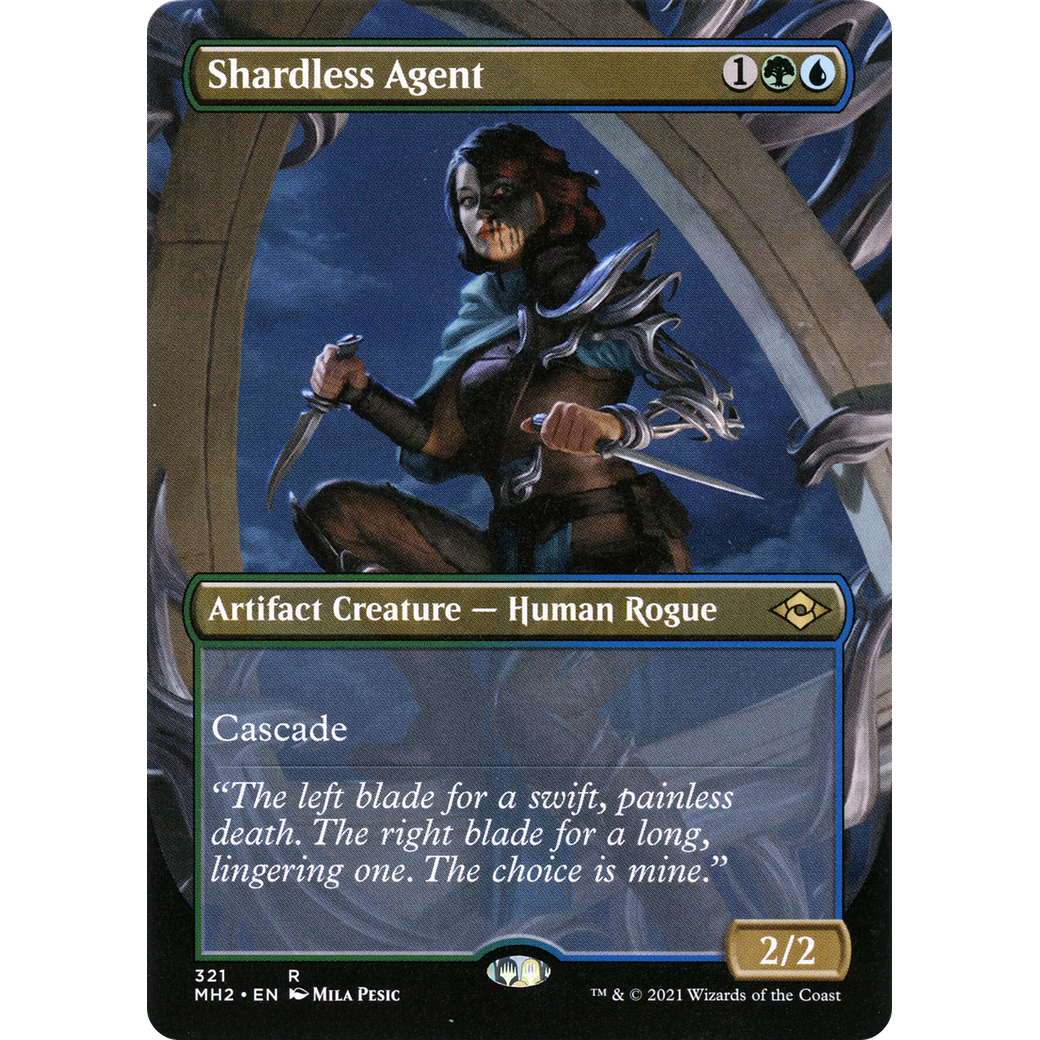 Shardless Agent (Borderless) (MH2-321) - Modern Horizons 2 (Borderless) Foil
