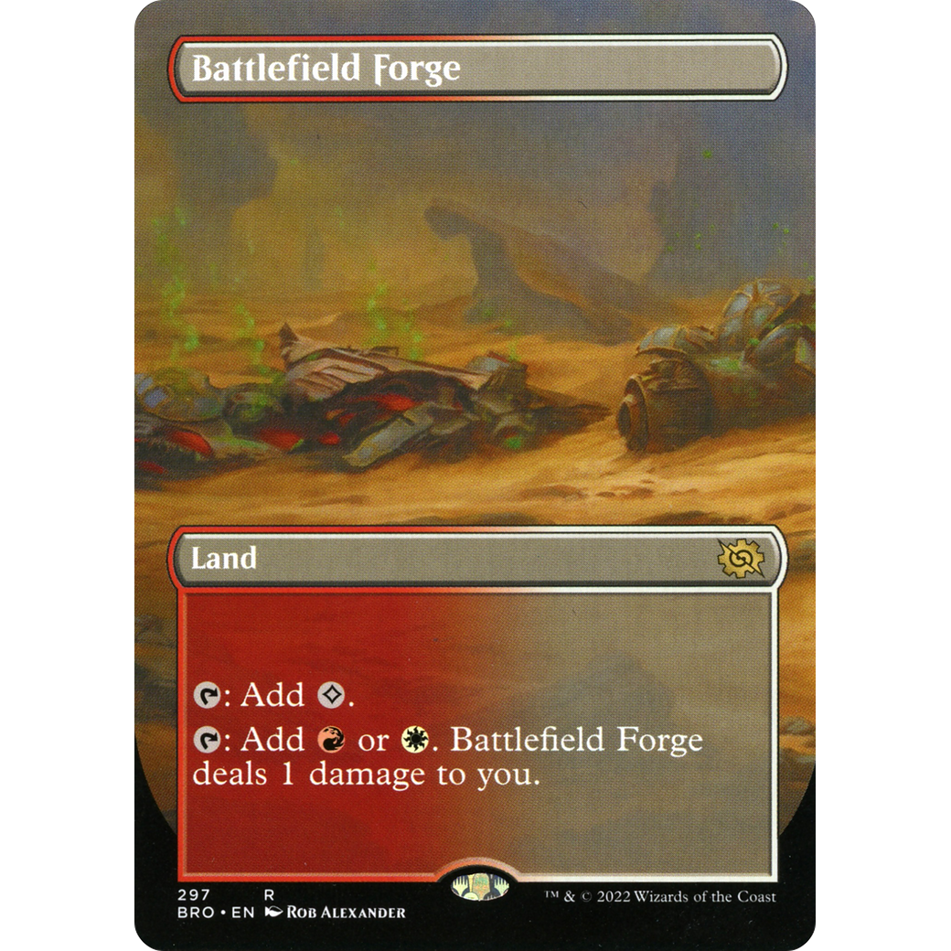 Battlefield Forge (Borderless) (BRO-297) - The Brothers' War (Borderless) Foil