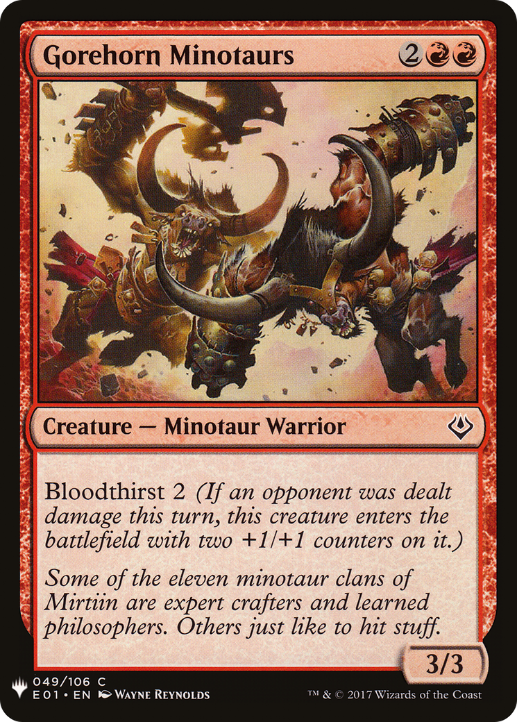 Gorehorn Minotaurs (LIST-049) - The List