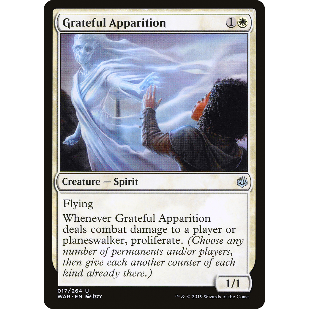 Grateful Apparition (WAR-017) - War of the Spark Foil