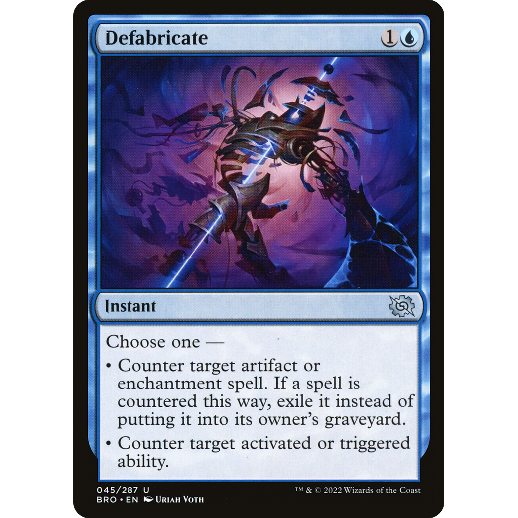 Defabricate (BRO-045) - The Brothers' War Foil