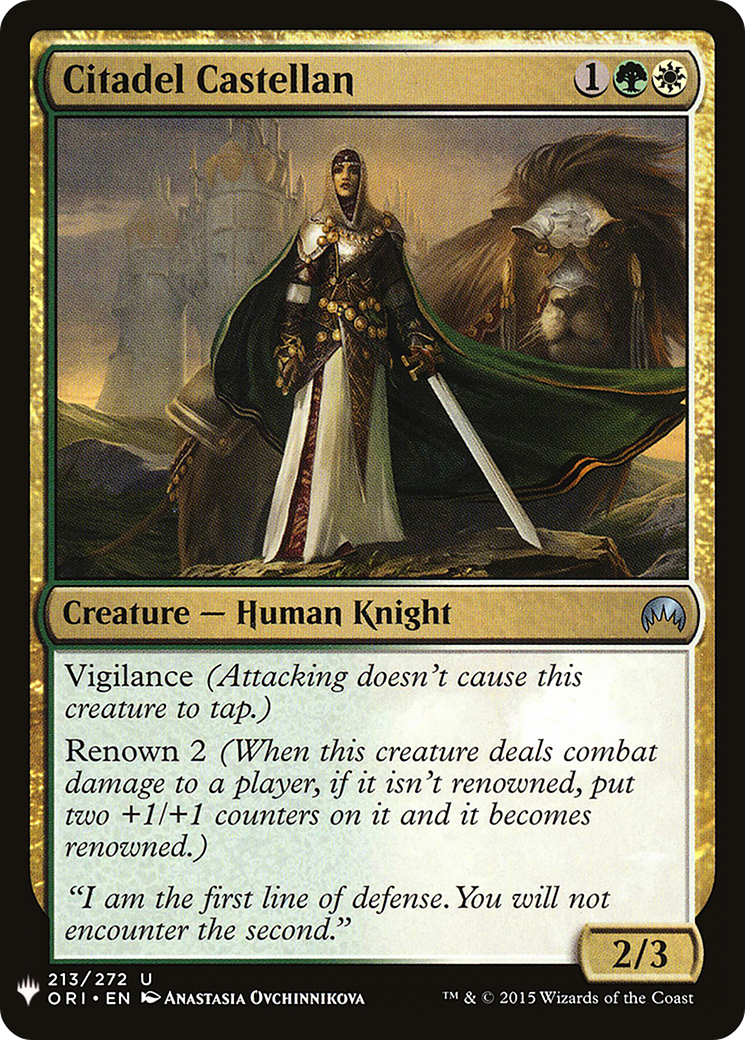 Citadel Castellan (LIST-213) - The List