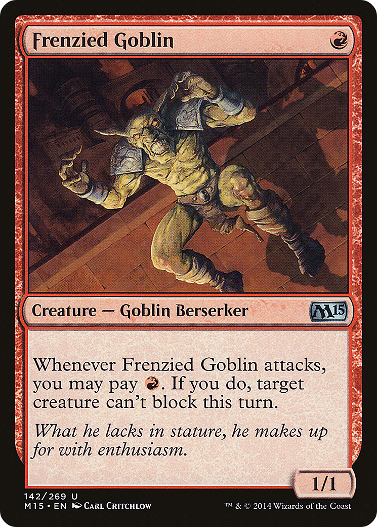 Frenzied Goblin (M15-142) - Magic 2015 Foil