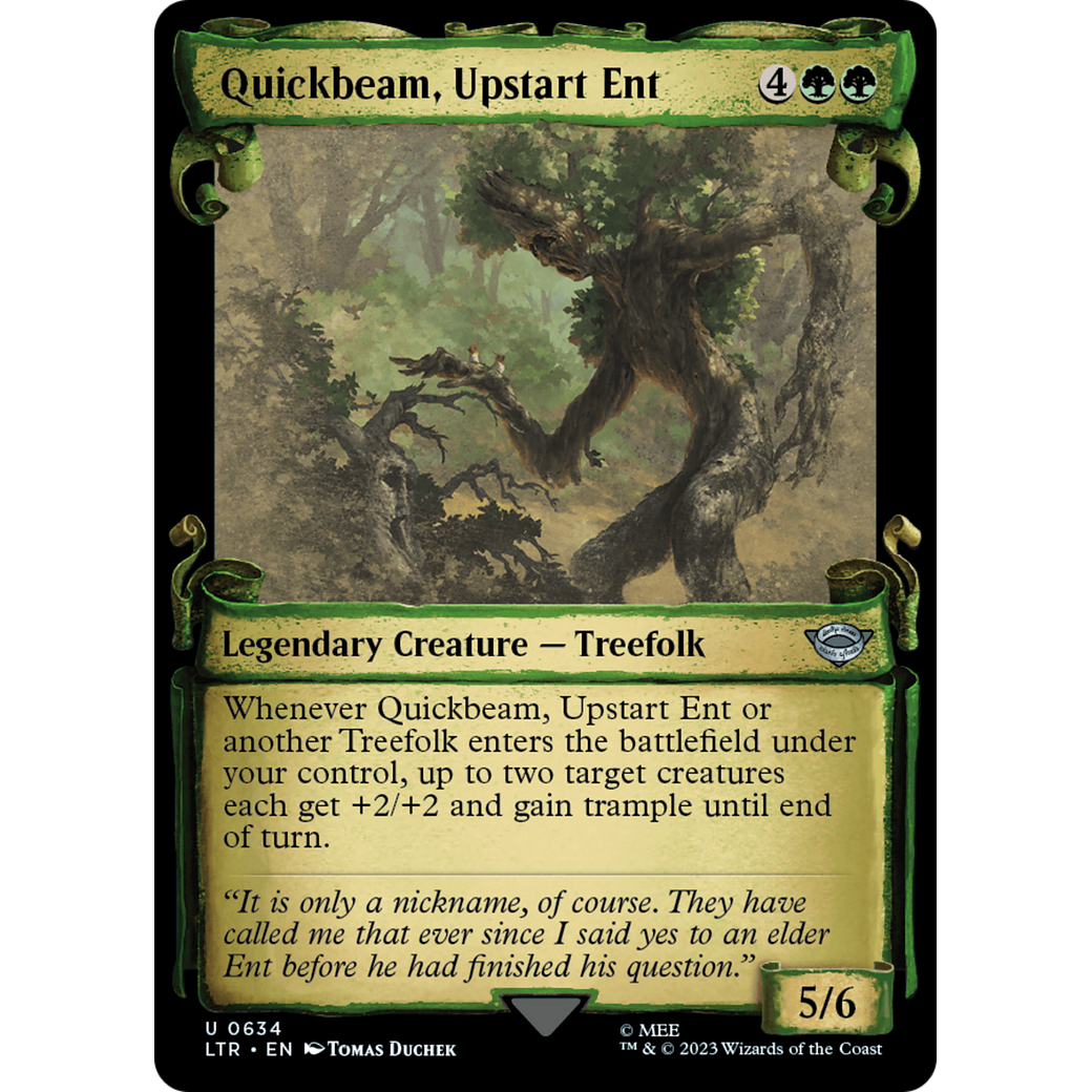 Quickbeam, Upstart Ent (LTR-634) - The Lord of the Rings: Tales of Middle-earth: (Showcase) Foil