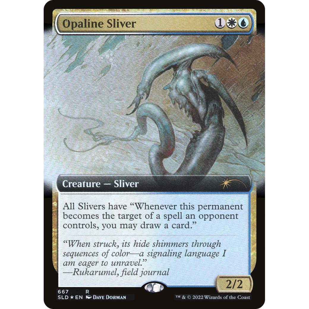 Opaline Sliver (Extended Art) (SLD-667) - Secret Lair Drop: (Extended Art) Foil