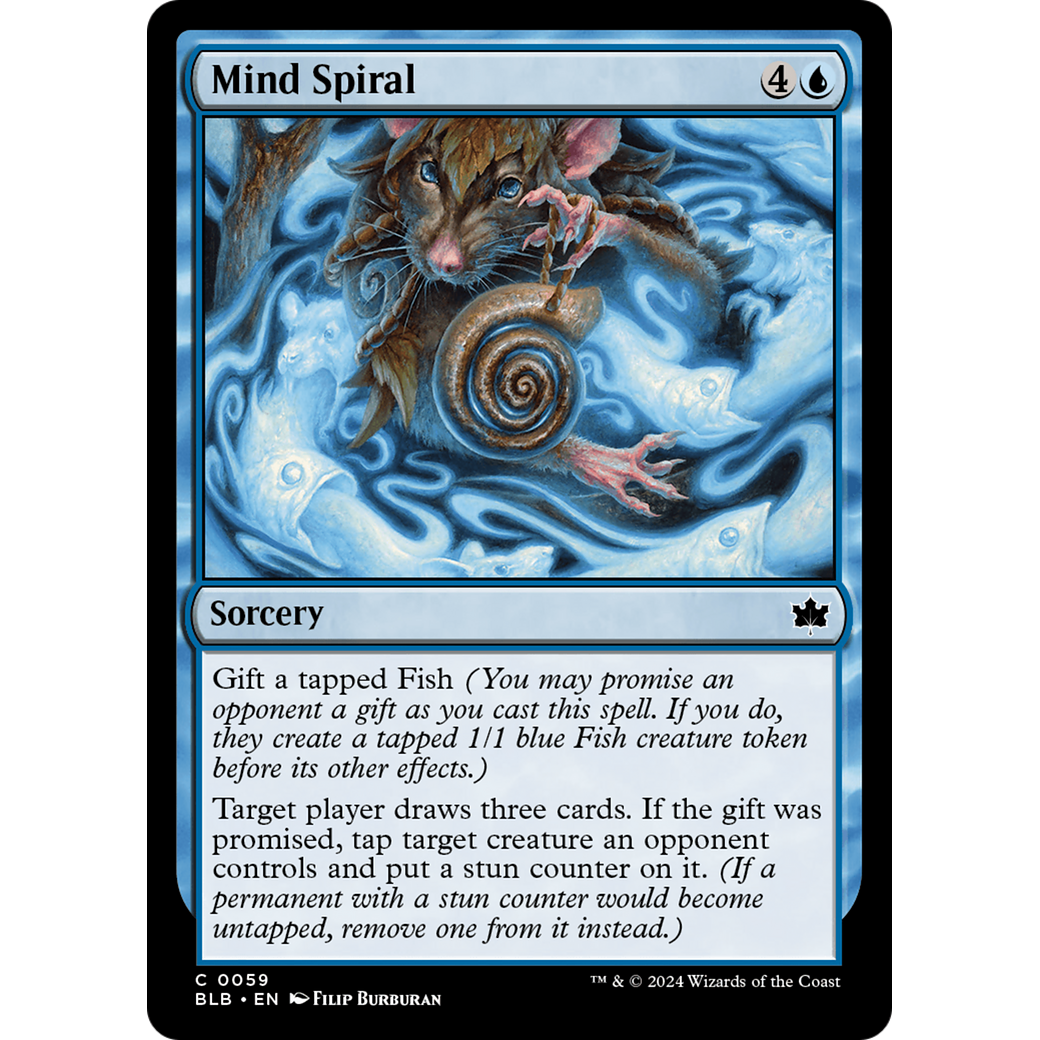 Mind Spiral (BLB-059) - Bloomburrow Foil